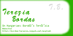 terezia bordas business card